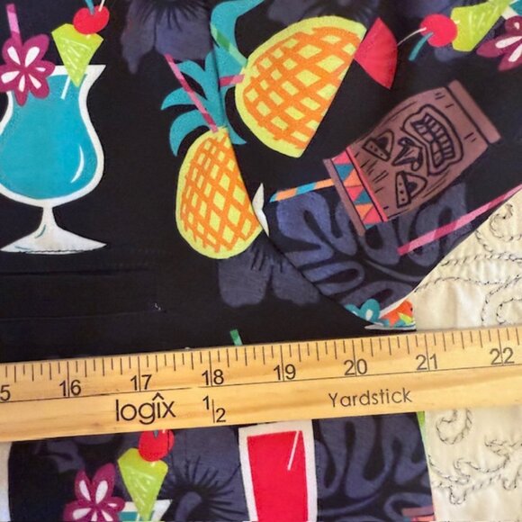 Funny Guy Creation Mens Size M Short Sleeve Tiki Margarita Pineapple Resort Vaca - Picture 6 of 11